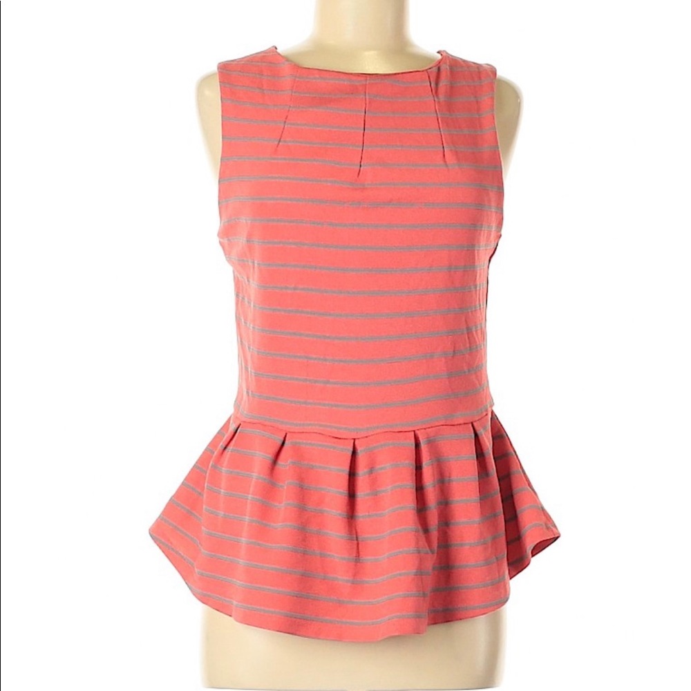 NWOT Light Coral Mossimo Sleeveless Peplum Top